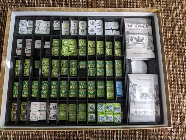 D-Day at Omaha Beach Organizer - Decision Games (4th Printing)