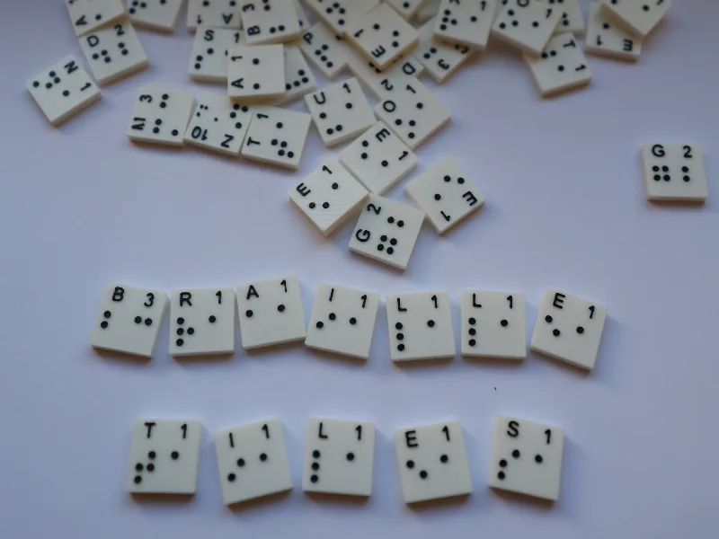Braille Scrabble Tile