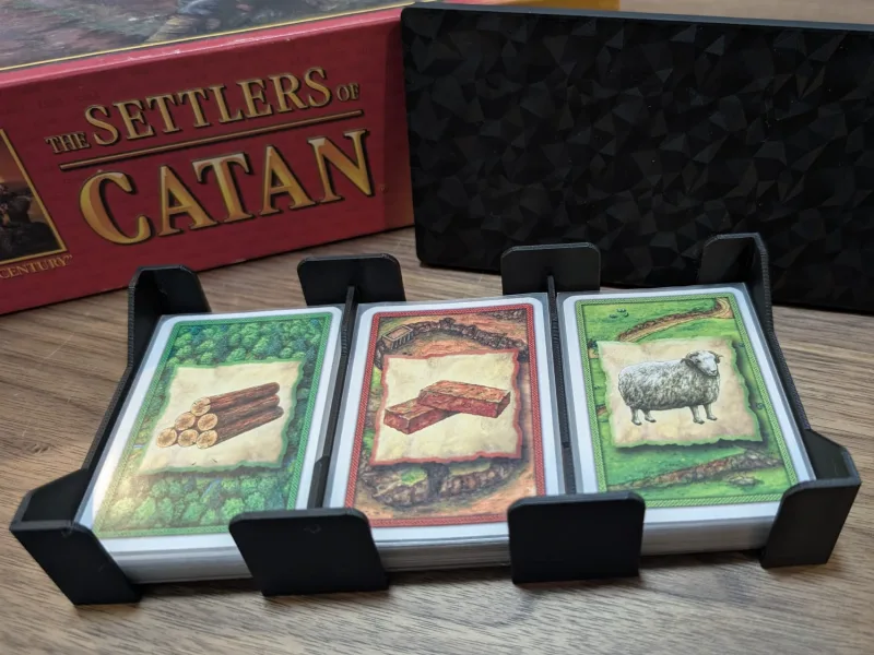 Catan resource card organizer (sleeved version)