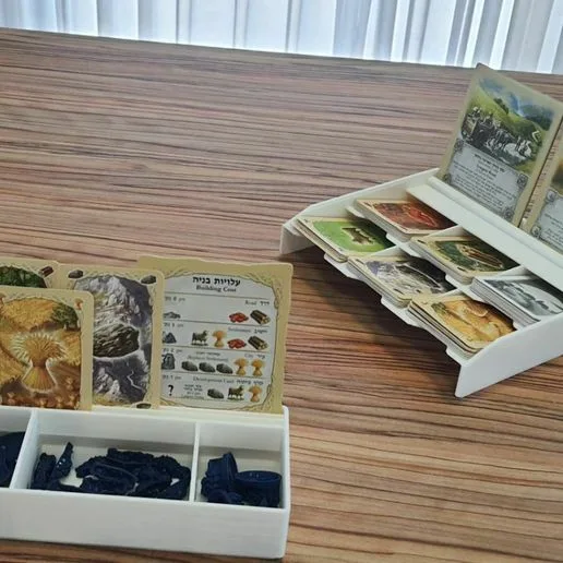 Catan organizer for cards & pieces