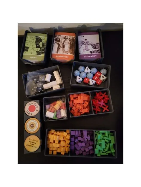 Votes for Women board game insert