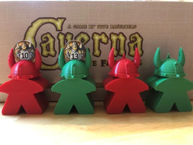 Caverna Meeple Warrior Worker