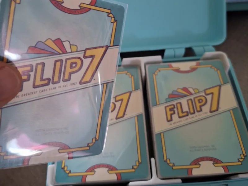 Flip 7 Card Game Case w/ sleeves