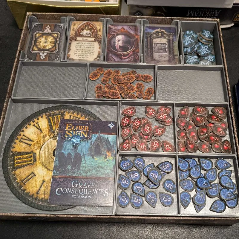 Elder Sign Insert for sleeved cards (base game + Unseen Forces + Grave Consequences)