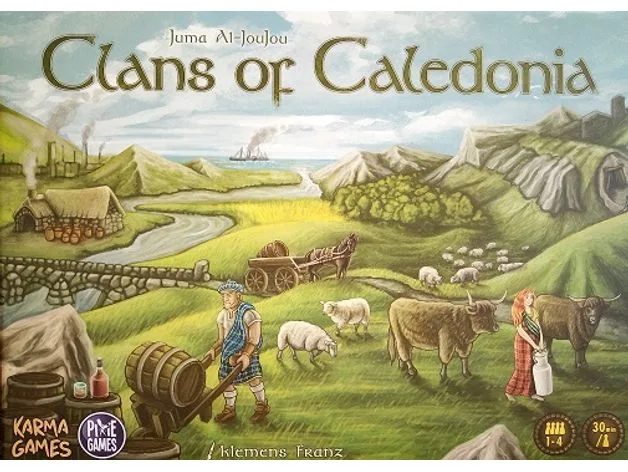 CLANS OF CALEDONIA - vertical organizer box – français