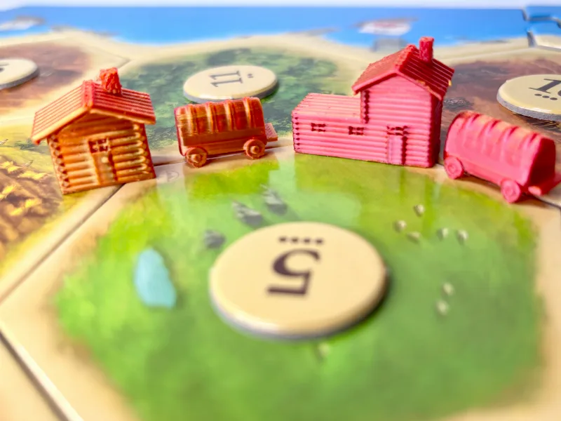 Custom Catan Log Cabin Rustic Set