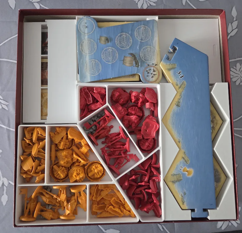 CATAN insert: base + seafarers + cities & knights 4 players