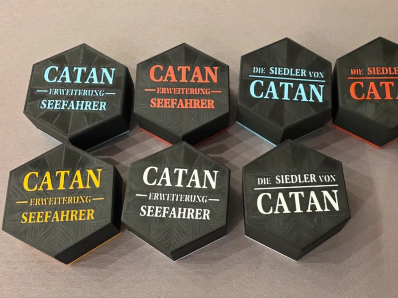 Catan Player Pieces Box - Base & Seafarers German
