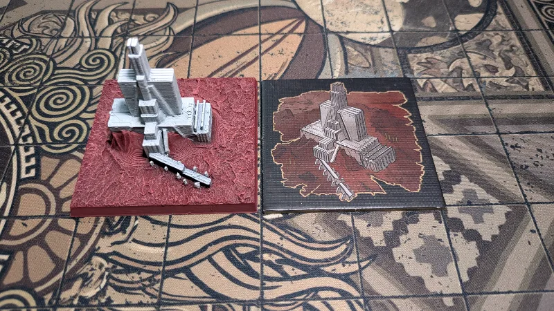 Aeon Trespass: Odyssey - Krypteia Outpost (+damaged) Terrain Tile
