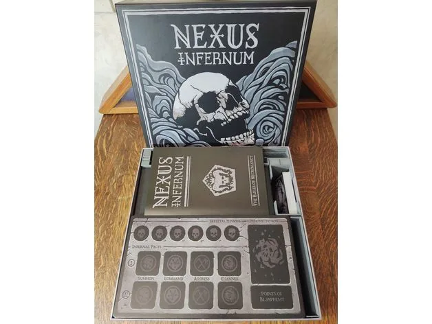 Nexus Infernum board game insert and organizer