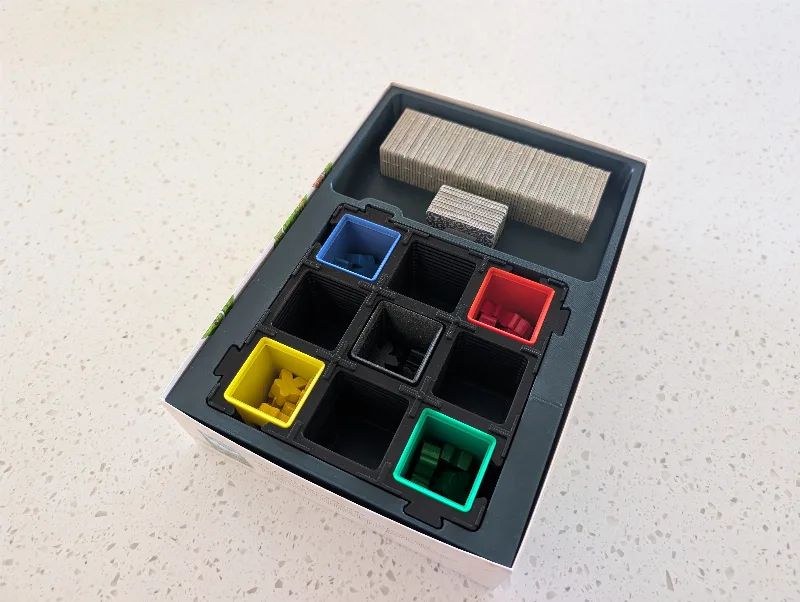 Box Insert with Ultimate Carcassonne Tile Grid Holder