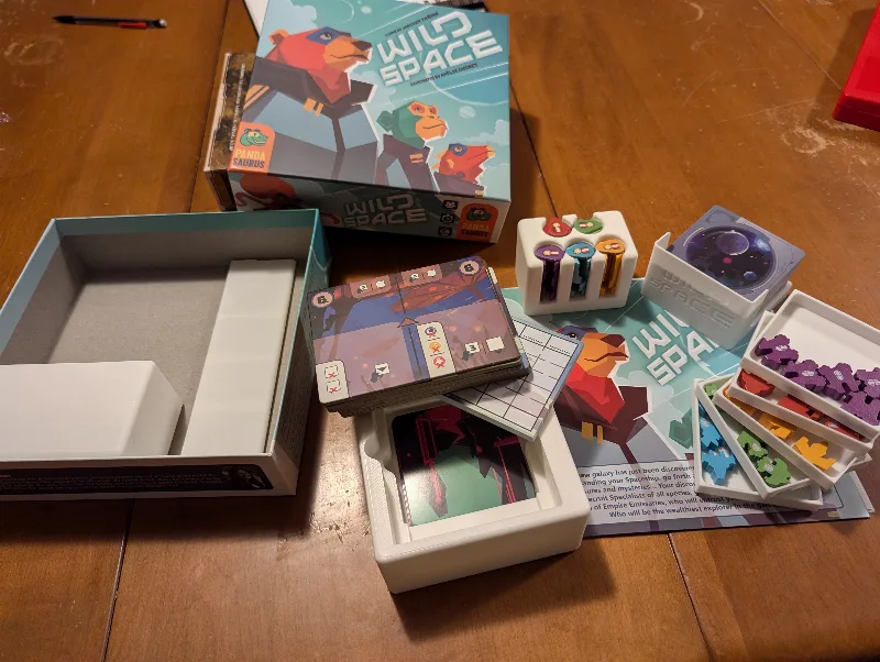 Wild space board game organizer (includes trays for promo ships)
