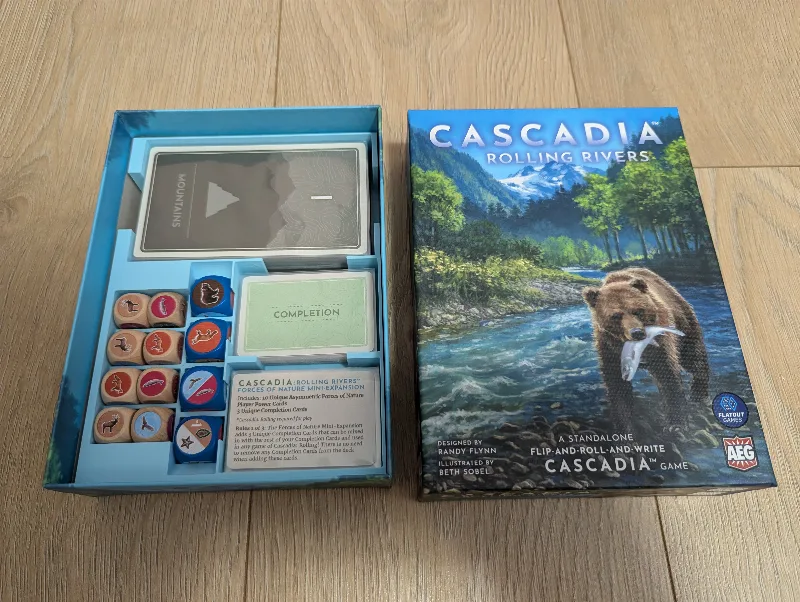 Cascadia Roling Hills and Rivers Insert (fits sleeved cards)
