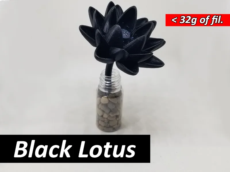 MTG Black Lotus Flower Display Piece - Magic The Gathering Desk Toy