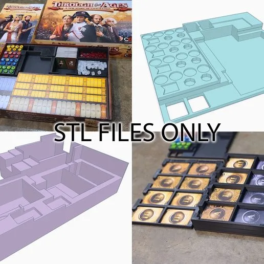 STL Files for Through the Ages +expansion box insert