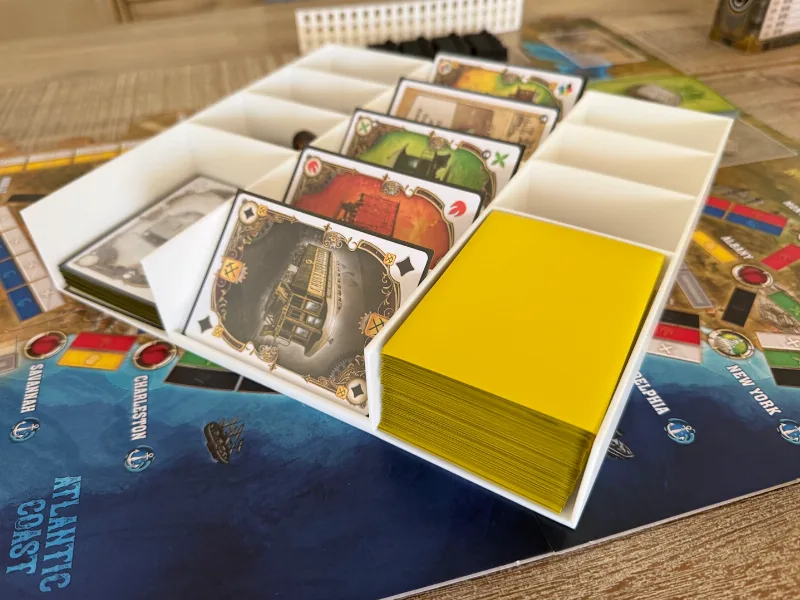 Ticket to Ride Legacy Train Card and Coin Holder