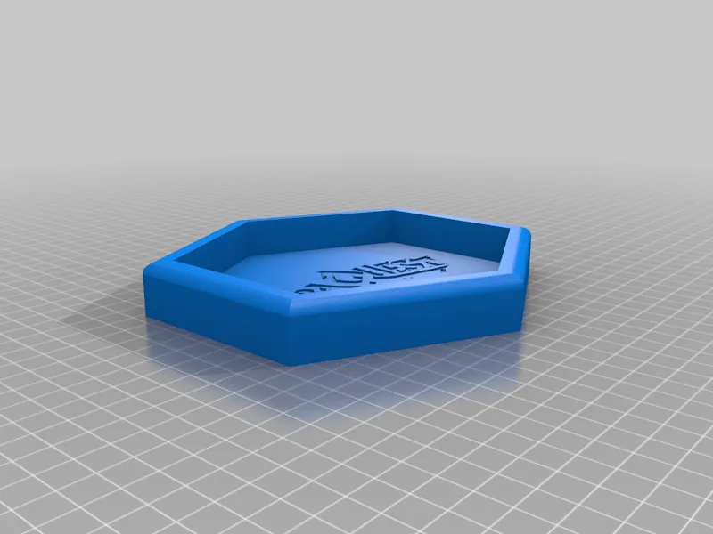 Hexagonalish Dice Tray for CoraQuest