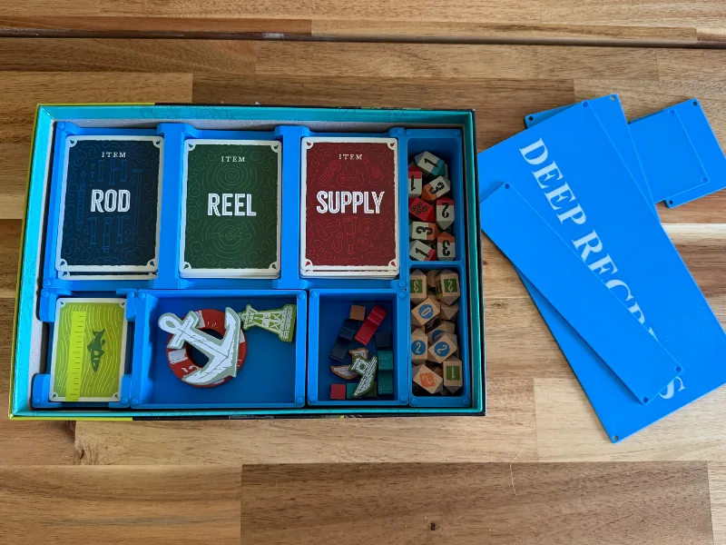 Deep Regrets Boardgame Box Inserts with Lids