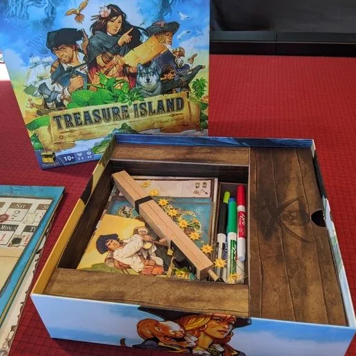 Treasure Island Board Game Box Insert Organizer