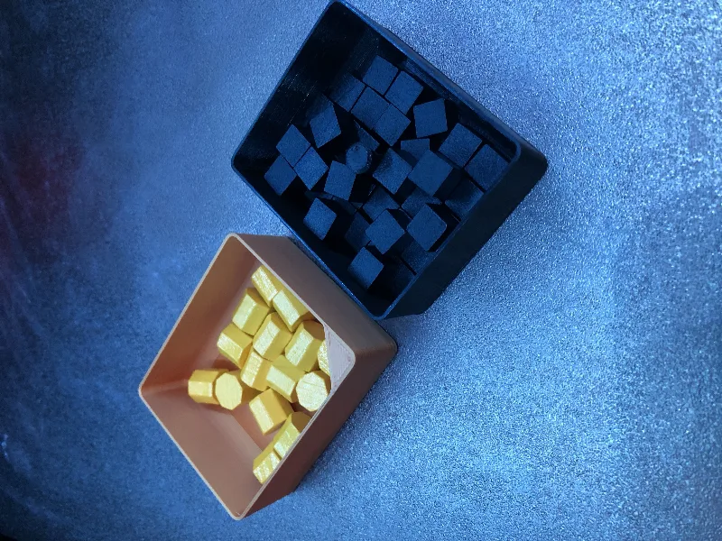 Furnace board game resource trays