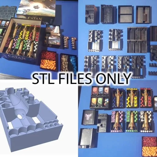 STL Files for Catan: Starfarers (& All expansions) Insert
