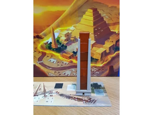 Imhotep Board game Temple and Obelisk