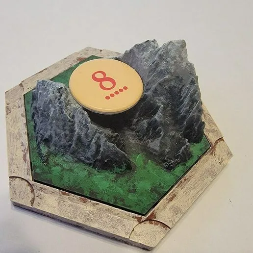 Grand and Middle Teton tile for Settlers of Catan, Clint Boyle Holly Springs NC