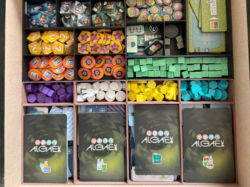 Algae Inc. Board Game Organizer