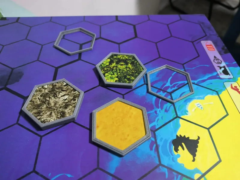 Escape from Atlantis Board Game Hexagonal Token Protective Case