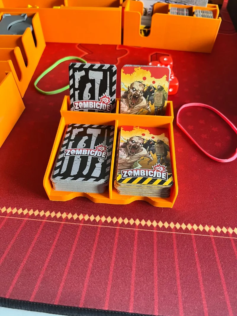 Zombicide card tray (double and simple added) with discard