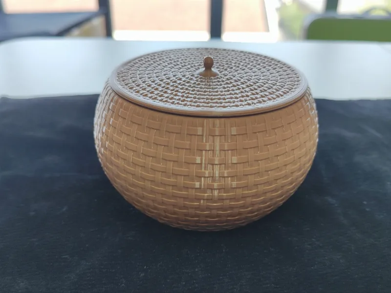 Woven style Go stone jar