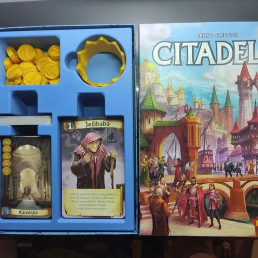 Citadels board game insert and card sleeves version