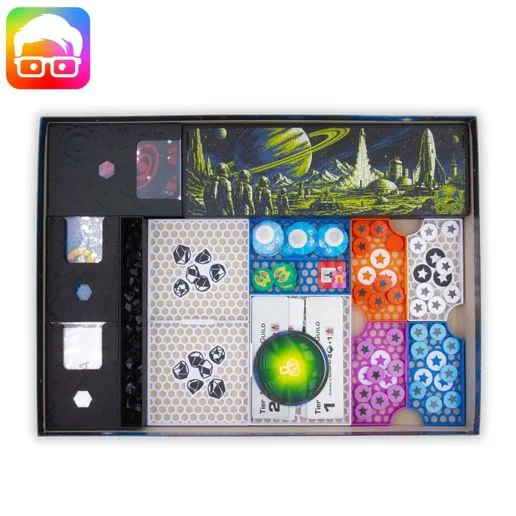 Beyond the Sun Organizer (inc. Leaders of the New Dawn) organizer by @ammedia3d [tabletop board game inserts sku: BTS001]
