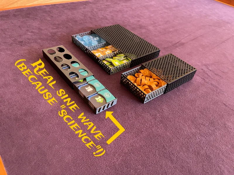 SETI Board Game - Game Trays (with sine wave)