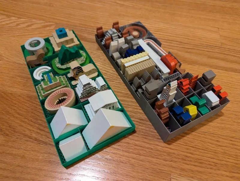 World Wonders Game w. Mundo Expansion Organizer