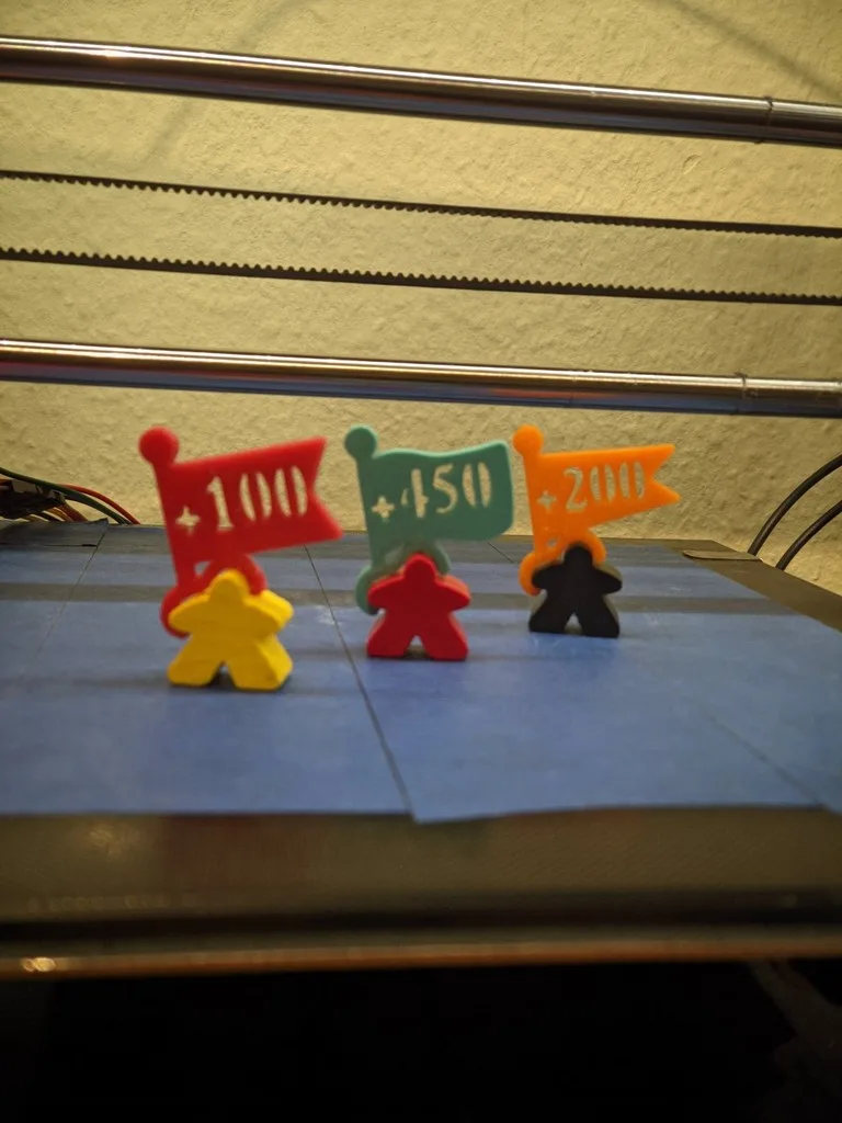 Carcassonne Meeple Score Scoring Flags