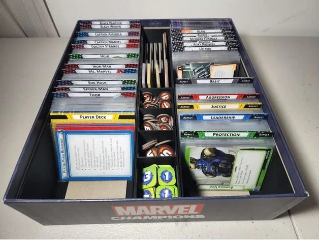 Marvel Champions LCG insert / organizer (sleeved cards)