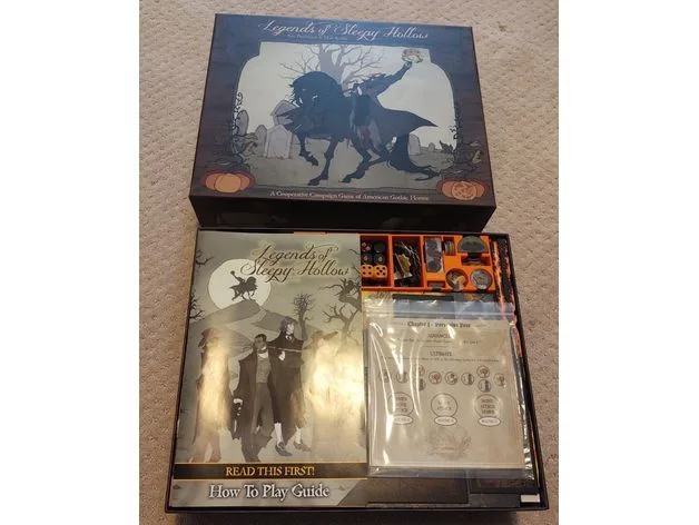 Legends of Sleepy Hollow board game insert & organizer