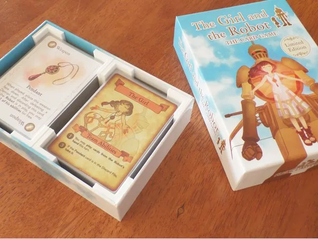 The Girl and the Robot & Exploding Kittens - Insert / Sleeved Card Holder