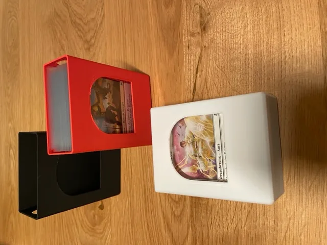 Simple tray for Magic the Gathering Card Decks