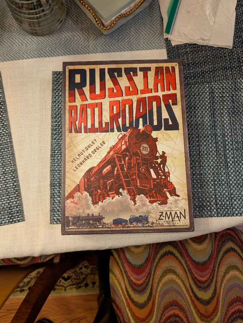 Russian Railroads board game insert