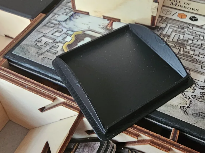 Lords of Waterdeep wood cut storage lid