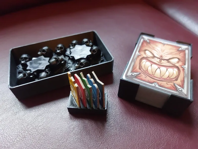 Last Bastion: Monster Cards Holder & Skull Token Box & Banner Stand