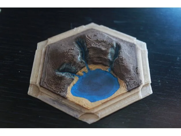 3D Catan Gold Tile