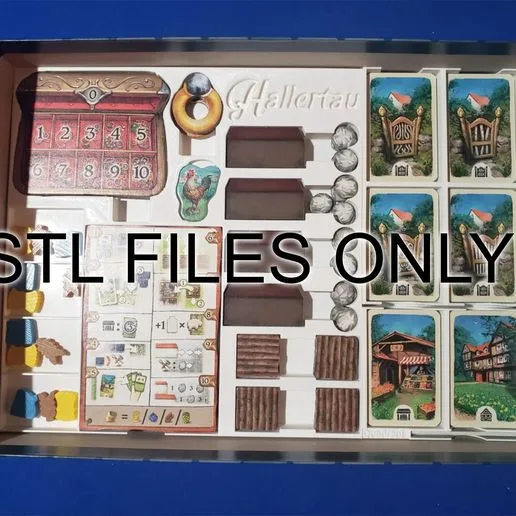 Hallertau board game Insert / box organizer