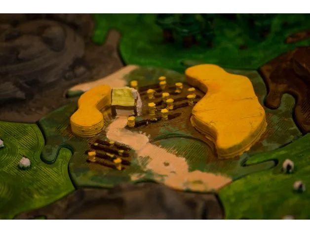 Catan Wheat Tiles - Warcraft Inspired