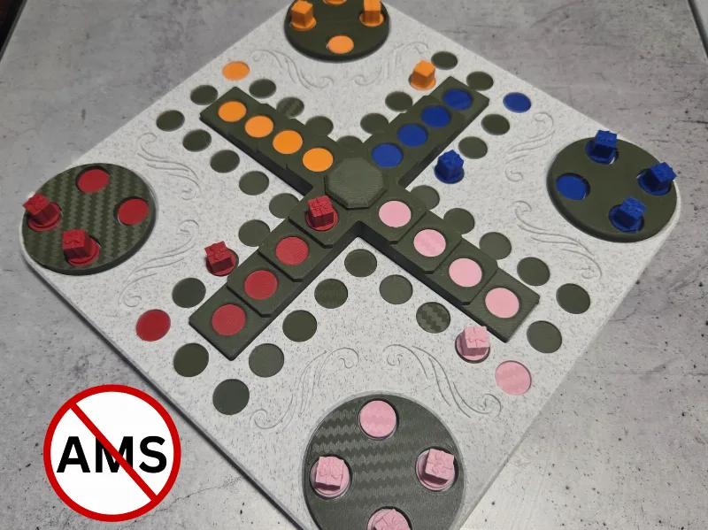Christmas Tree Ludo - 3D Printed Board Game