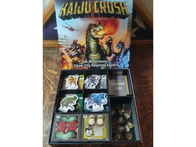 Kaiju Crush game insert and organizer