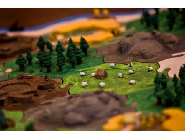 Catan Sheep Tiles - Warcraft Inspired