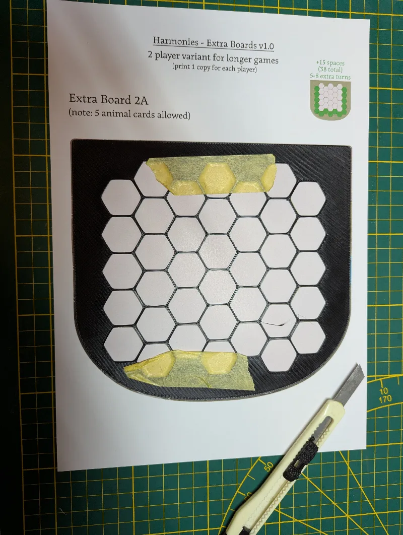 Harmonies extra boards Cut-Out Stencil or Blank Boards